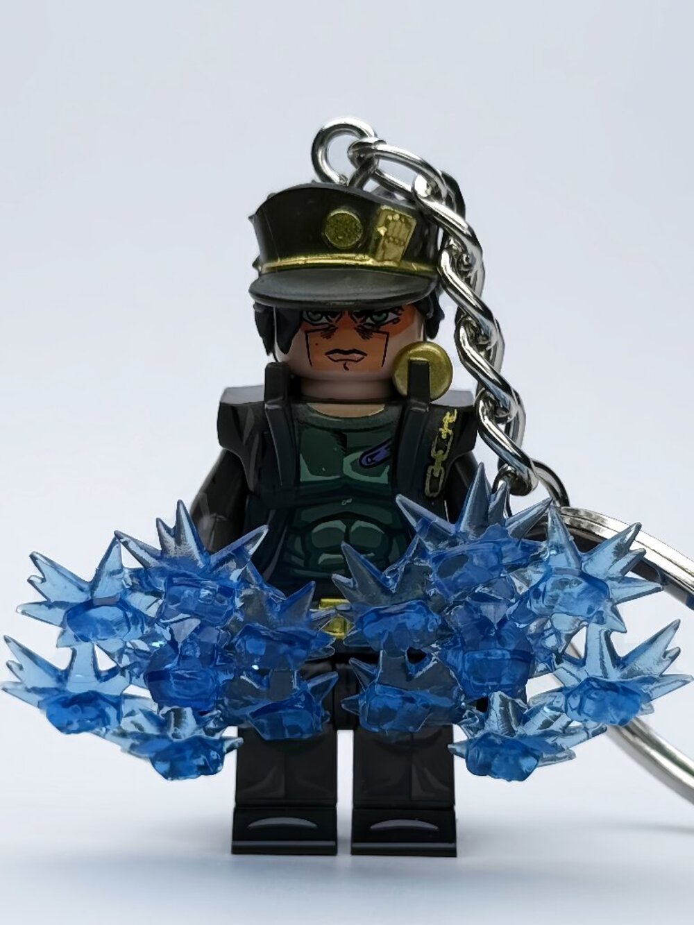 JoJo's Bizarre Adventure Jotaro Kujo Custom Minifigure Keychain